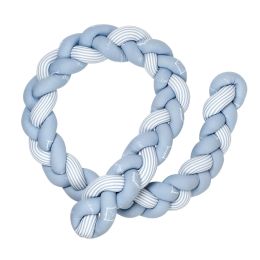 Blue Kite Baby Braided Crib Bumper Knotted Liner Pillow Cushion Cradle Decor (82"/2m)