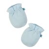 Soft Cotton Baby Gloves Newborn Mittens No Scratch Mittens, Blue(D0101H53LZ7)