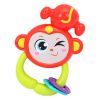 2 Pcs Lovely Cartoon Monkey Baby Plastic Rattles Hand Bell Baby Toys(D0101H56FZU)