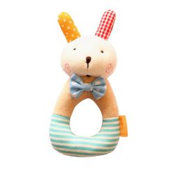 Infant Baby Kids Animal Soft Stuffed Plush Toy Rattle Lovely Rabbit(D0101H59DB7)