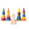 Wooden Early Educational Lovely Funny Combined Baby Block Toys(D0101H5HUW7)