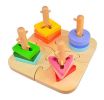 Lovely Colorful Kids Educational Handcraft Toy Geometrical Shape Building Block(D0101H5JC1W)
