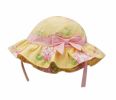 Summer Baby Girl Caps Cotton Sun Hat For 2-3 Years Baby Yellow Flower(D0101H5JZ6V)