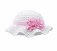 Summer Baby Girl Caps Cotton Sun Hat For 2-3 Years Baby White Straw Hat(D0101H5JZDW)