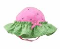 Summer Baby Girl Caps Cotton Sun Hat For 2-3 Years Baby Rose Red Green(D0101H5JZY7)