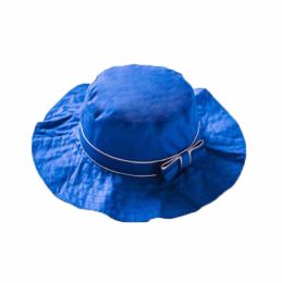 Summer Baby Girl Caps Cotton Sun Hat For 2-3 Years Baby Royal Blue(D0101H5JZYU)