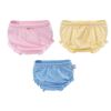 3Pc  Cotton Panties  Pant (Age0-2) baby's PantiesGreen Comfortable  Breathable(D0101H5KUKA)