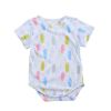 Cute Pure Cotton Baby Summer Short Sleeve Bodysuit Newborn Clothes,No.5(D0101H5MXRY)