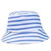 Summer Stripe Sun-resistant Cotton Fisherman Baby Cap Infant Hat(D0101H5Y8UA)