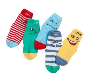 5 Pairs Girls/Boys Spring/Winter Cotton Socks(D0101H5YW9A)