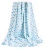 "Baby/Kids Soft Cotton Gauze Breathable Bath Towel Newborns Blanket 47.24""x43.3""(Blue)"(D0101HEIETW)