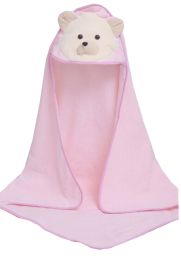 "Baby/Kids Soft Cotton Breathable Bath Towel Newborns Bathcloth Cloak 32.28""x32.28""(Pink)"(D0101HEIEUU)