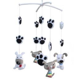 Baby Crib Rotatable Bed Bell Colorful Baby Toys [Cute Dog](D0101HEP32Y)