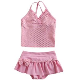 Cute Baby Girls Beach Suit Lovely Shining Swimsuit 1-2 Years Old(80-90cm)(D0101HH8AFU)