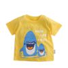 Shark Pure Cotton Infant Tee Baby Toddler T-Shirt YELLOW 80 CM (9-12M)(D0101HHD40G)