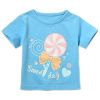 Candy Pure Cotton Infant Tee Baby Toddler T-Shirt BLUE 90 CM (12-18M)(D0101HHD40Y)
