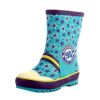 Cute Starry Kids' Rain Boots Blue Children Rainy Days Shoes 16.5CM(D0101HHD6EW)
