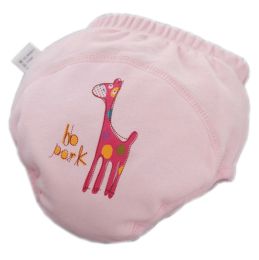 Toddlers Infant Reusable Washable Baby Newborn Flexible Diaper Pants GiraffePINK(D0101HHDPLV)