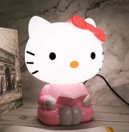 Pink dream k * t cat shape small night light decoration ornament student table ornament Girl Gift(D0101HHEDYT)