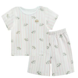 PINK Infant Short Slevees&Shorts 2 Pieces Baby Toddler Underwear Set 6-9M(D0101HHM747)