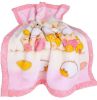 Thick Pink Duck Raschel Baby Blanket(D0101HHMN5Y)
