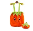 Cute Baby Overall Pumpkin Shape A Suit of Overall And Hat Orange 46cm(D0101HHMPAV)