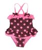Beautiful Baby Girl Swimsuit Lovely Bow Spot Toddler Swimsuit Fushcia (2~3Y)(D0101HHMR3G)