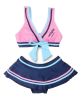 Beautiful Baby Girl Swimsuit Lovely Bikini Toddler Swimsuit Pink & Blue (1~3Y)(D0101HHMR3Y)