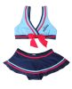 Beautiful Baby Girl Swimsuit Lovely Bikini Toddler Swimsuit Blue (1~3Y)(D0101HHMRFW)