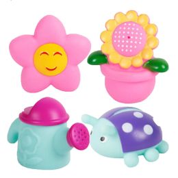 4 Creative Lovely Flower/Water Can/Sun Wonderful Baby Squirt Bathtub Toys(D0101HHMRM7)