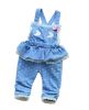 Beautiful Children Overall Lovely Denim Lace Baby Girl Jeans Overall Blue(D0101HHMRMG)