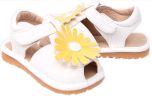 Toddler/Little Kids Flower Princess Casual Outdoor Sandal White&Yellow(D0101HHZWRY)