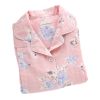 [Pink Rose] Cotton Maternity Pajamas Set Nightwear Breastfeeding Pajamas(D0101HRKUYU)