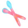 Kiddy Cute Spoon, Infant Spoons Set , 2 Count Pink(D0101HXD19W)