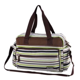 Smart Big Capacity Functional Diaper Bags For Mummy  Strips Green (42*31*15cm)(D0101HXD1FV)