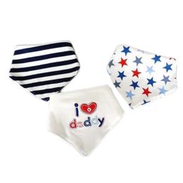 3PCS Funny Babies and Toddlers Bibs Adjustable Fashion Scarf, D(D0101HXD62G)