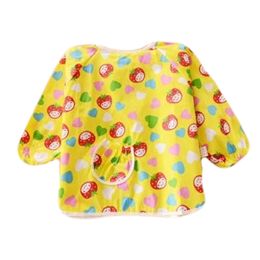 Lovely  Smocks Baby Feeding Clothes Baby Bibs Strawberry ,Yellow(D0101HXD65Y)