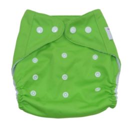 Summer Grid Baby Cloth Diaper Cover Adjustable Size Green(D0101HXDB8A)