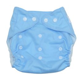 Summer Grid Baby Cloth Diaper Cover Adjustable Size Sky Blue(D0101HXDB8V)