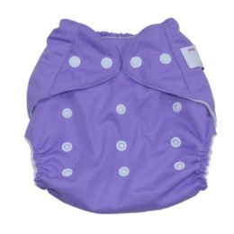 Summer Grid Baby Cloth Diaper Cover Adjustable Size Purple(D0101HXDB8W)