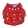 Summer Grid Baby Cloth Diaper Cover Adjustable Size Red(D0101HXDBZG)