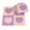 Colorful Waterproof Baby Foam Playmat Set-10pc, Beige/ Purple heart(D0101HXDM4Y)