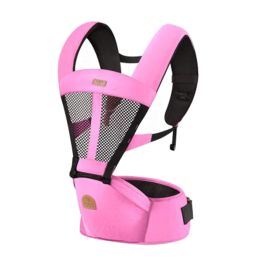 Soft Polyester Baby Carrier Best Baby Backpack Cotton belt Pink(D0101HXDVA7)