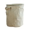 Japanese Style Foldable Storage Basket/Bag/Organizer Laundry Hamper with Rope(D0101HXM3WG)