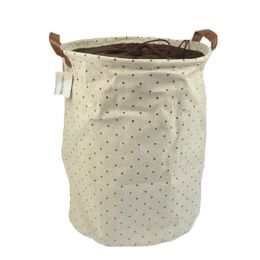 Japanese Style Foldable Storage Basket/Bag/Organizer Laundry Hamper - Dots(D0101HXM3WY)