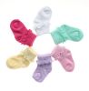 Set of 6 Sheer Newborn Baby Socks Ruffle Roll-up Socks 0-12 Months, Random Color(D0101HXYN4Y)