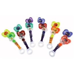Nuby&trade; Brite Pacifier with Holder 6M+ Case Pack 72(D0102H7I30A)