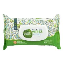 Seventh Generation Baby Wipes - Free and Clear - 64 ct - Case of 12(D0102HH3LEW)