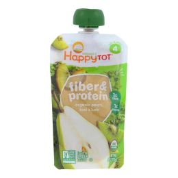 Happy Tot Toddler Food - Organic - Fiber and Protein - Stage 4 - Pear Kiwi and Kale - 4 oz - case of 16(D0102HXNEWG)