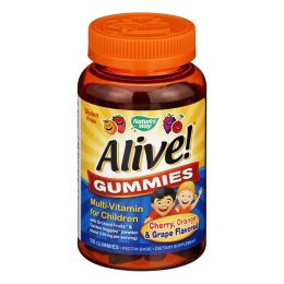 Nature's Way - Alive! Gummies Multi-Vitamin for Children - Cherry Grape and Orange - 90 Gummies(D0102HXUQAA)
